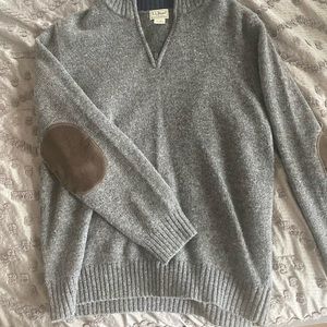 Large mens LL Bean sweater 100% wool